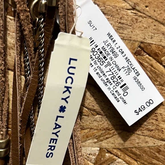 Lucky Brand layers wear 1,2or 3 leather,faux turquoise,silver NWT - Picture 10 of 10